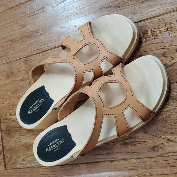 Swedish Hasbeens Luxury slipper clog sandals - Picture 1 of 8